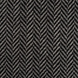 Tissu Laineux Chevron Ecru Noir