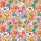 Tissu Cartoon Imprimé Rose 