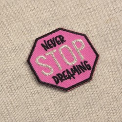 Ecusson messages - Never stop