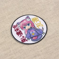 Ecusson manga - Cheveu rose