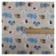 Tissu Popeline Digitale Funny Pet Imprime Beige