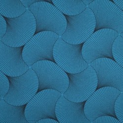 Tissu Cretonne York Petrole 