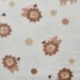 Tissu Polaire Imprimé Lions Blanc 