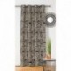 Tissu Nairobi Jacquard Noir ecru 