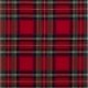 Tissu Tartan Ecossais Rouge 