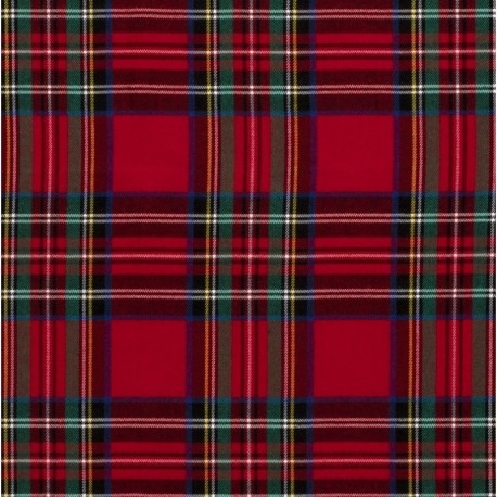 Tissu Tartan Ecossais Rouge 