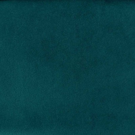 Tissu Velours Uni Meg Bleu Canard 