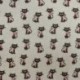 Tissu Demi Panama Sweet Cats Fond Coloris Lin