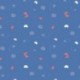 Tissu Jersey Coton Imprimé Pigs Bleu