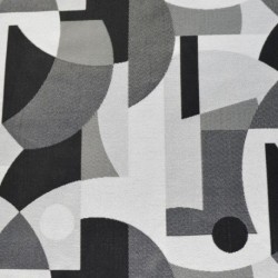 Tissu Jacquard Curvy Gris