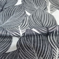 Tissu Jacquard Vick Noir 