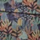 Tissu Toile Imprimée Rousso Noir