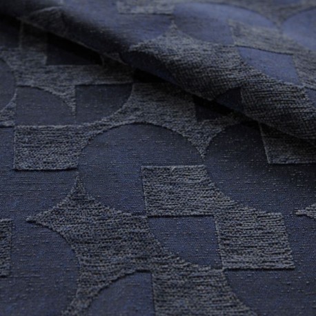 Tissu Jacquard Chenille Bold Encre