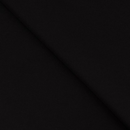 Tissu Viscose Twill Uni Noir 