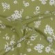 Tissu Crepe Imprimé Amande 
