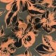 Tissu Viscose Imprimé Orange 