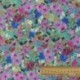 Tissu Tombé Soie Imprimé Floral Amande 