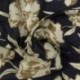 Tissu Voile Viscose Imprimé Marine 