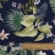 Tissu Crepe Souple Imprimé Marine 