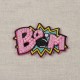 Ecusson mots en perle - Boom