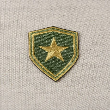 Ecusson blason armee - Etoile fond kak