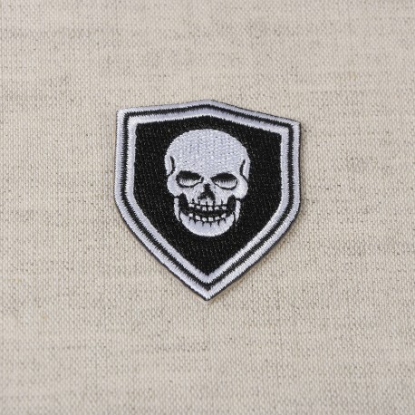 Ecusson blason armee - Tête de mort no