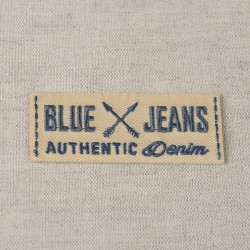Ecusson blue jeans - Yellow
