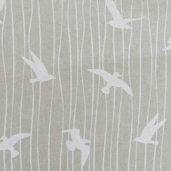 Tissu Toile Mouette Fond Lin 
