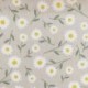 Tissu Toile Marguerite Fond Lin