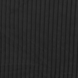 Tissu Polaire Microfibre Cotelée Noir