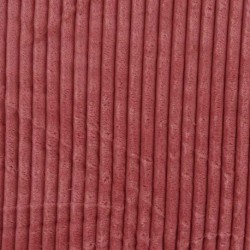 Tissu Polaire Microfibre Cotelée Terracotta