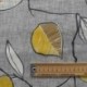Tissu Enduit Garden Leaf Feuillage Gold