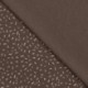 Tissu Jersey Coton Confetti Marron 