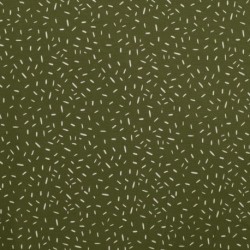 Tissu Jersey Coton Confetti Vert Army 