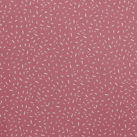 Tissu Jersey Coton Confetti Rose
