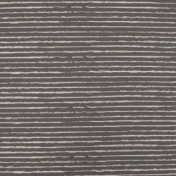Tissu Jersey Coton Rayures Gris 