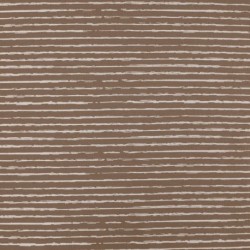 Tissu Jersey Coton Rayures Taupe