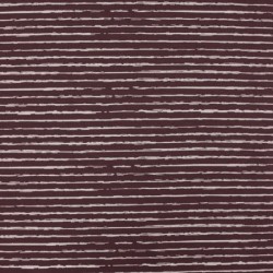 Tissu Jersey Coton Rayures Mauve 