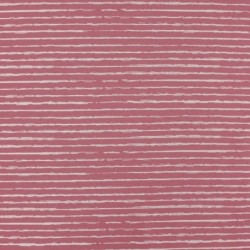 Tissu Jersey Coton Rayures Rose 