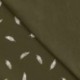 Tissu Jersey Coton Plume Vert Army