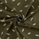 Tissu Jersey Coton Plume Vert Army