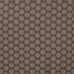 Tissu Jersey Coton Parapluie Marron 