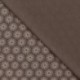 Tissu Jersey Coton Parapluie Marron 