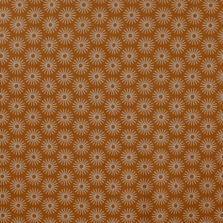 Tissu Jersey Coton Parapluie Caramel 
