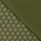 Tissu Jersey Coton Parapluie Vert Army 