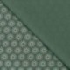 Tissu Jersey Coton Parapluie Vert 