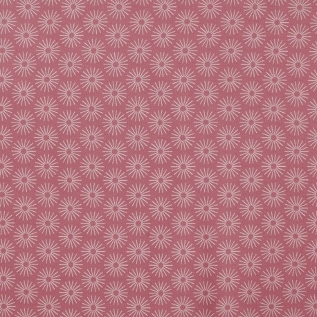 Tissu Jersey Coton Parapluie Rose 