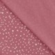 Tissu Jersey Coton Pois Rose