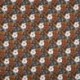 Tissu Imprimé Floralie Caramel