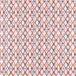 Tissu Imprimé Tex Rouge 